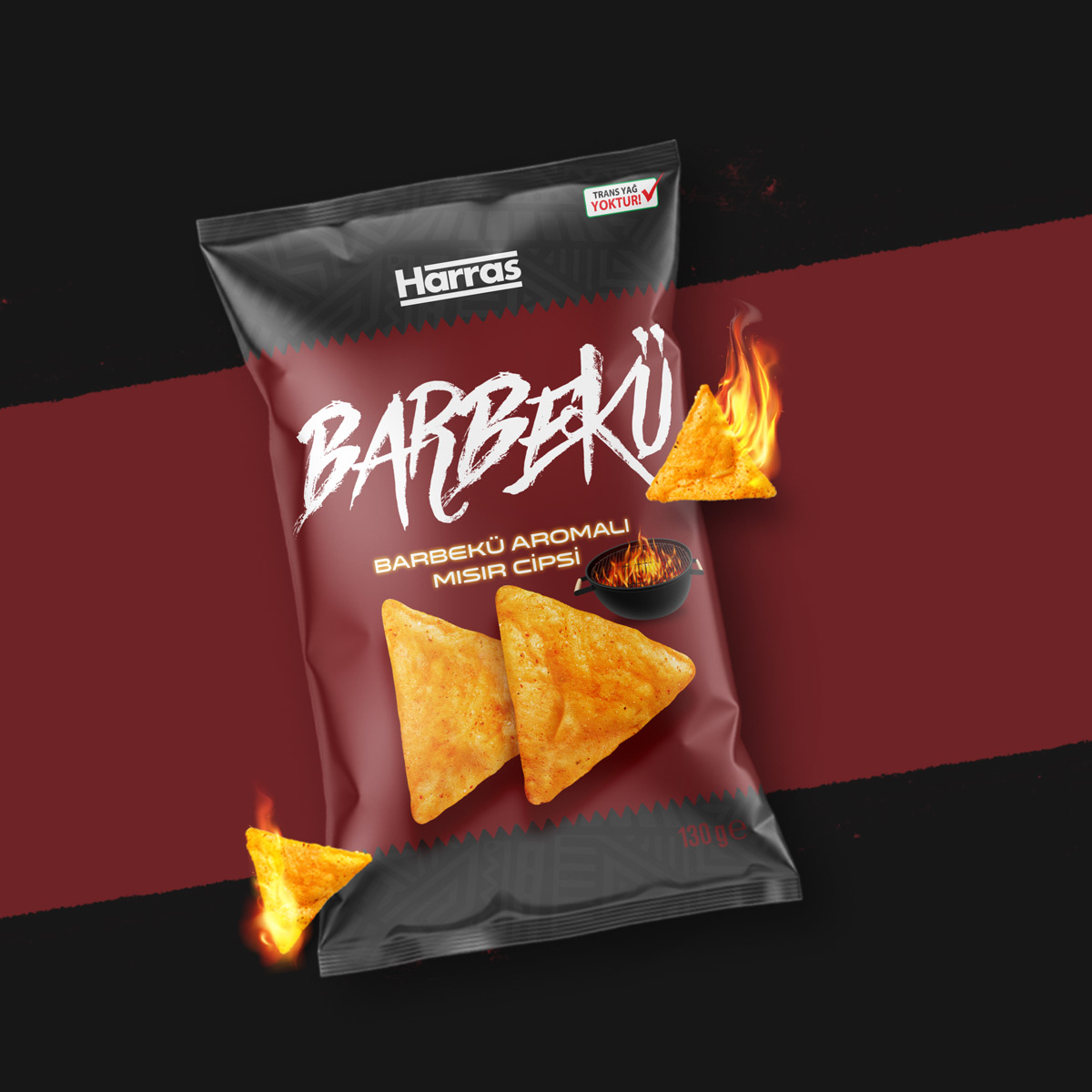 Harras Chips package design cover   