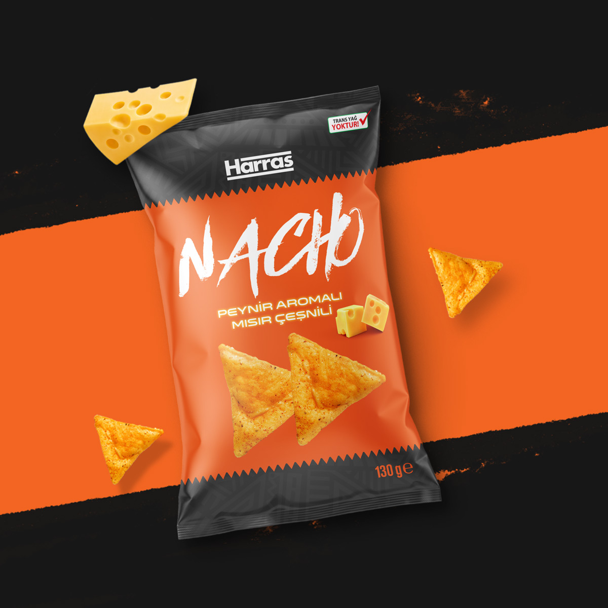 Harras Nacho chips package design