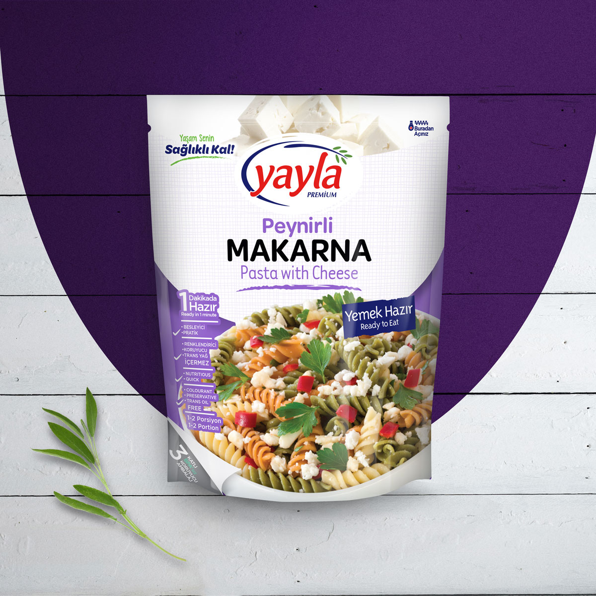 pasta with cheese package design